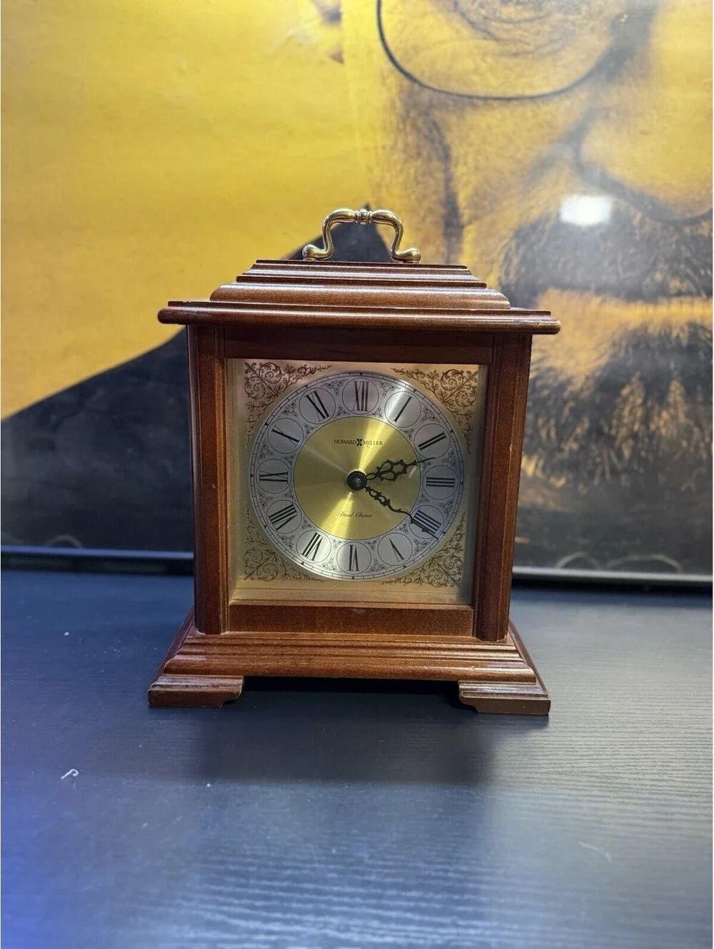 Howard Miller 612-481 Medford Dual Chime Quartz Mantel Clock Wood USA